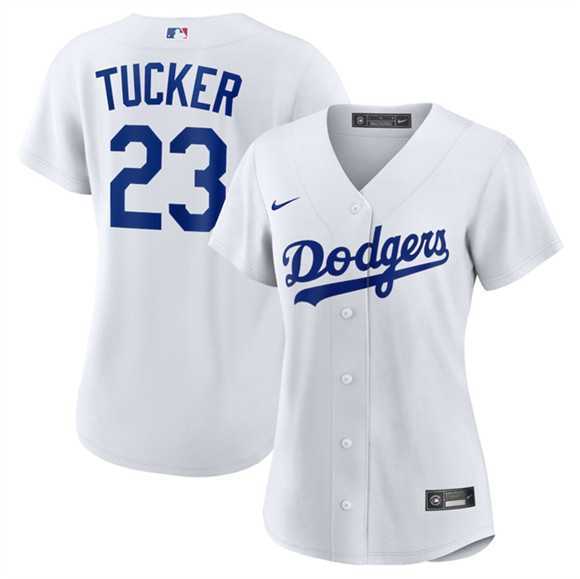 Womens Los Angeles Dodgers #23 Kyle Tucker White Cool Base Stitched Jersey Dzhi->mlb womens jerseys->MLB Jersey