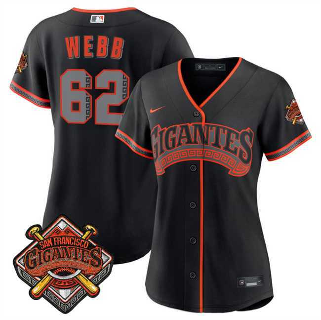 Womens San Francisco Giants #62 Wilkin Ramos Black 2026 Alternate Stadium Stitched Jersey Dzhi->mlb womens jerseys->MLB Jersey