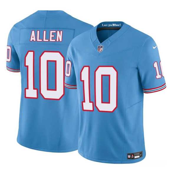 Mens Tennessee Titans #10 Brandon Allen Blue 2025 F.U.S.E. Throwback Vapor Limited Stitched Jersey Dzhi
