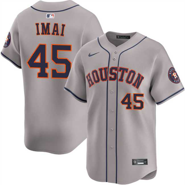 Mens Houston Astros #45 Tatsuya Imai Grey 2026 Limited Stitched Jersey Dzhi->houston astros->MLB Jersey