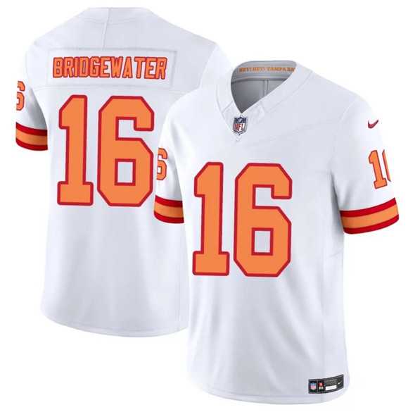 Mens Tampa Bay Buccaneers #16 Teddy Bridgewater White 2025 F.U.S.E. Vapor Limited Stitched Jersey Dzhi
