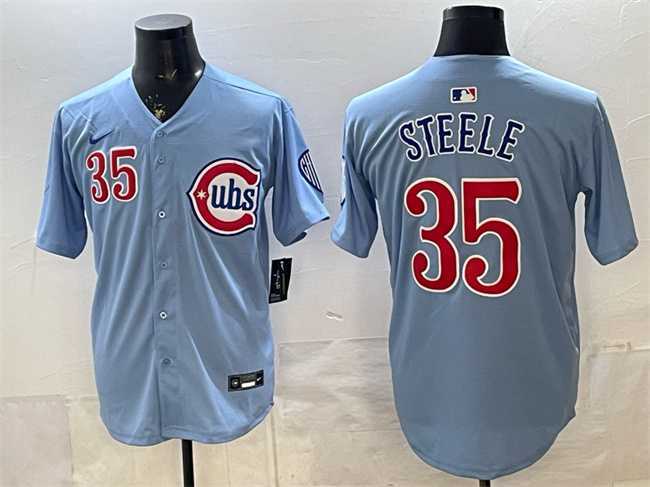 Mens Chicago Cubs #35 Justin Steele Blue 2024 25 2nd Alternate Limited Stitched Jersey->chicago cubs->MLB Jersey Mens Chicago Cubs #35 Justin Steele Blue 2024 25 2nd Alternate Limited Stitched Jersey->chicago cubs->MLB Jersey