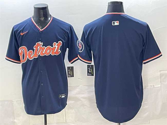 Mens Detroit Tigers Blank Navy 2026 Alternate Vapor Premier Limited Stitched Jersey->detroit tigers->MLB Jersey