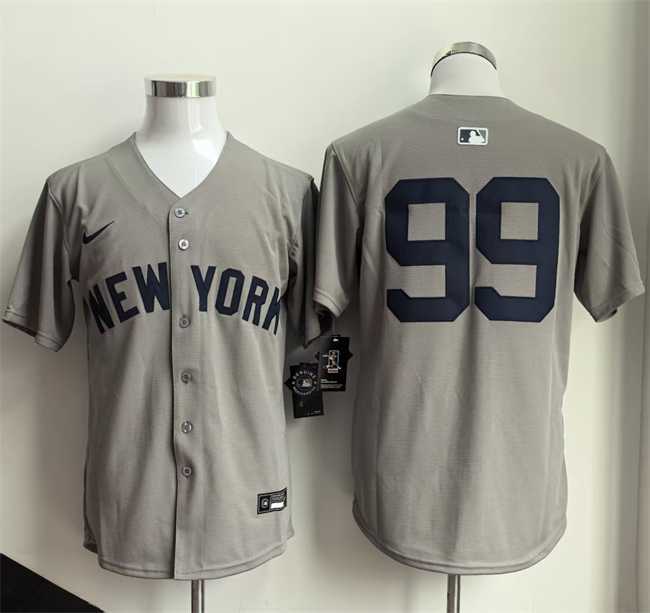 Mens New York Yankees #99 Aaron Judge Grey 2026 Limited Stitched Jersey->new york yankees->MLB Jersey