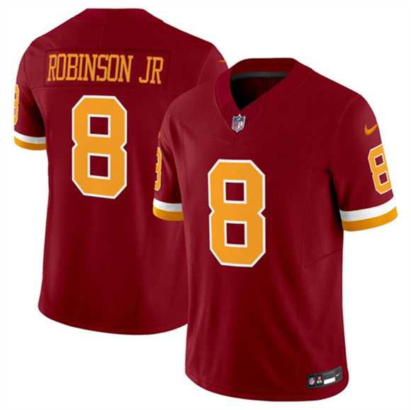 Men & Women & Youth Washington Commanders #8 Brian Robinson Jr. Burgundy 2025 F.U.S.E. Throwback Limited Stitched Jersey