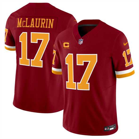 Men & Women & Youth Washington Commanders #17 Terry McLaurin Burgundy 2025 F.U.S.E. 4-Star C Patch Throwback Limited Stitched Jersey