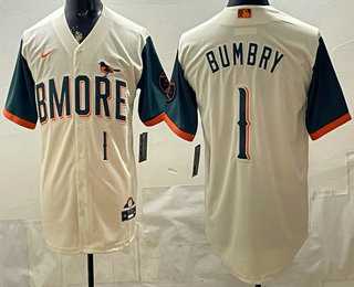 Mens Baltimore Orioles #1 Al Bumbry Cream 2026 City Connect Stadium Jersey