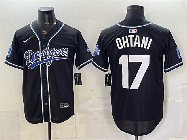 Mens Los Angeles Dodgers #17 Shohei Ohtani B2B Champs 2026 Black Out Style Vapor Limited Stitched Jersey