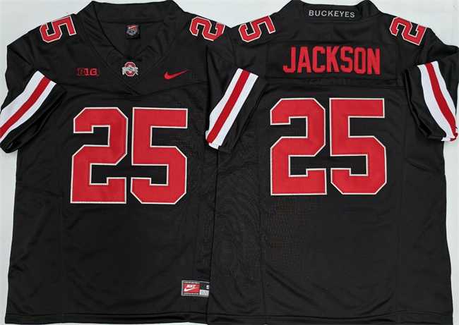 Mens Ohio State Buckeyes #25 Lamar Bo Jackson Black 2025 F.U.S.E. Limited Stitched Jersey
