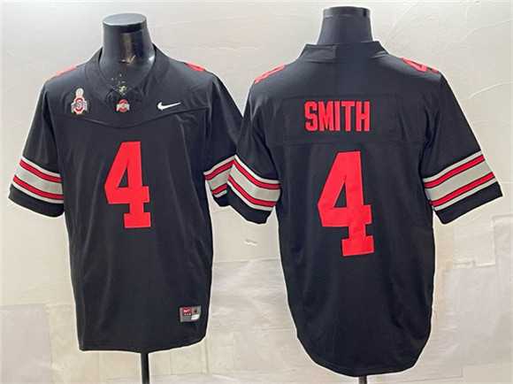 Mens Ohio State Buckeyes #4 Jeremiah Smith Black 2025 F.U.S.E. Limited Stitched Jersey