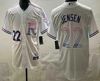 Mens Kansas City Royals #22 Carter Jensen White 2026 City Connect Stadium Jersey
