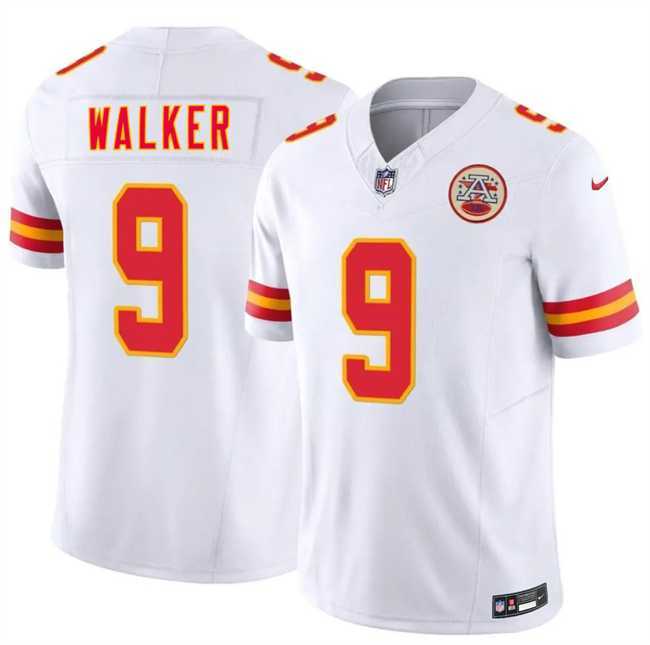 Mens Kansas City Chiefs #9 Kenneth Walker III White 2026 F.U.S.E. Vapor Untouchable Limited Stitched Jersey Dzhi