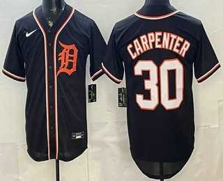 Mens Detroit Tigers #30 Kerry Carpenter 2026 Black Fashion Cool Base Jersey
