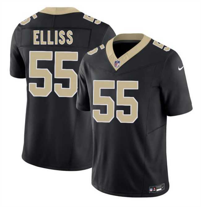 Mens New Orleans Saints #55 Kaden Elliss Black 2026 F.U.S.E Vapor Limited Stitched Jersey Dzhi