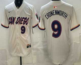 Mens San Diego Padres #9 Jake Cronenworth Cream 2026 City Connect Jersey