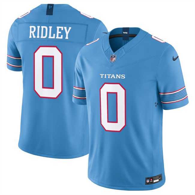 Mens Tennessee Titans #0 Calvin Ridley Light Blue 2026 F.U.S.E. Vapor Limited Stitched Jersey Dzhi->->