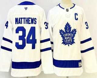 Youth Toronto Maple Leafs #34 Auston Matthews White Authentic Jersey