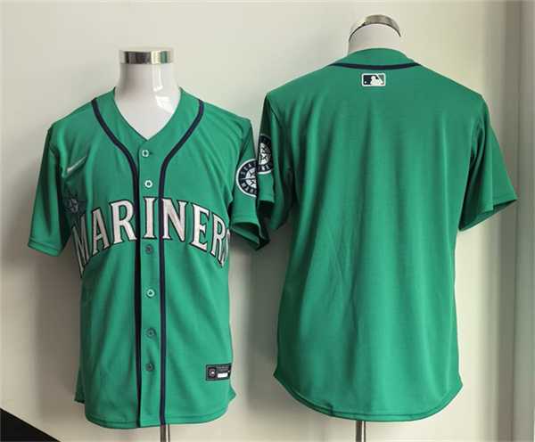 Mens Seattle Mariners Blank Aqua Limited Stitched jersey