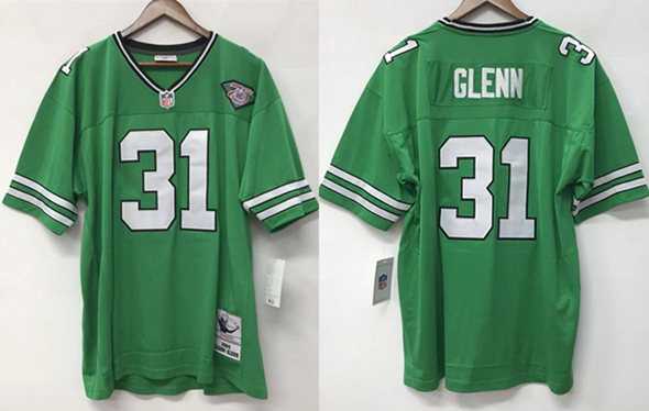 Mens New York Jets #31 Aaron Glenn Green 1994 Throwback Stitched Jersey