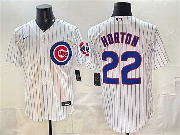 Mens Chicago Cubs #22 Cade Horton White Cool Base Stitched Jersey