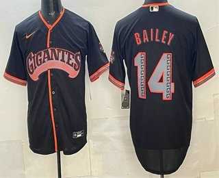 Mens San Francisco Giants #14 Patrick Bailey Black 2026 Alternate Stadium Stitched Jersey Dzhi