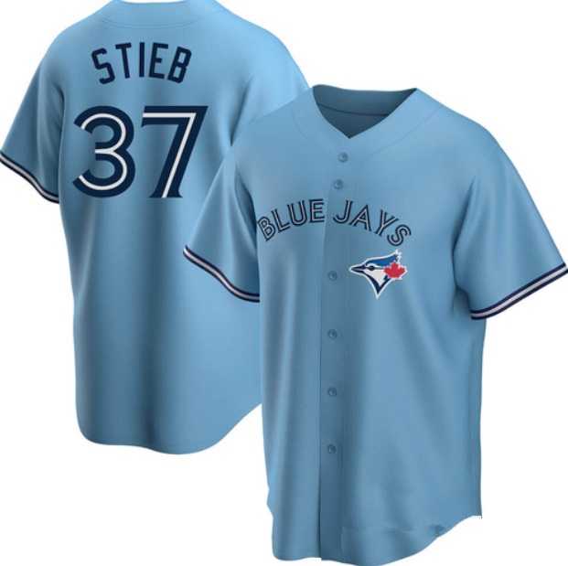 Mens Toronto Blue Jays #37 Dave Stieb Blue Home Cool Base Stitched Jersey Dzhi