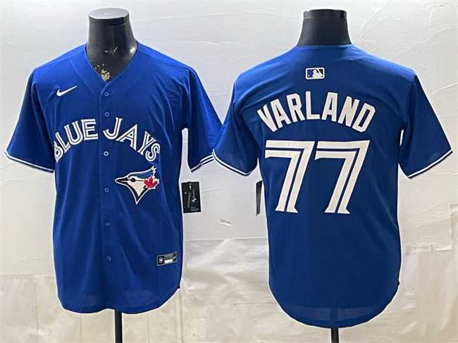 Mens Toronto Blue Jays #77 Louis Varland Royal 2025 Limited Stitched Jersey
