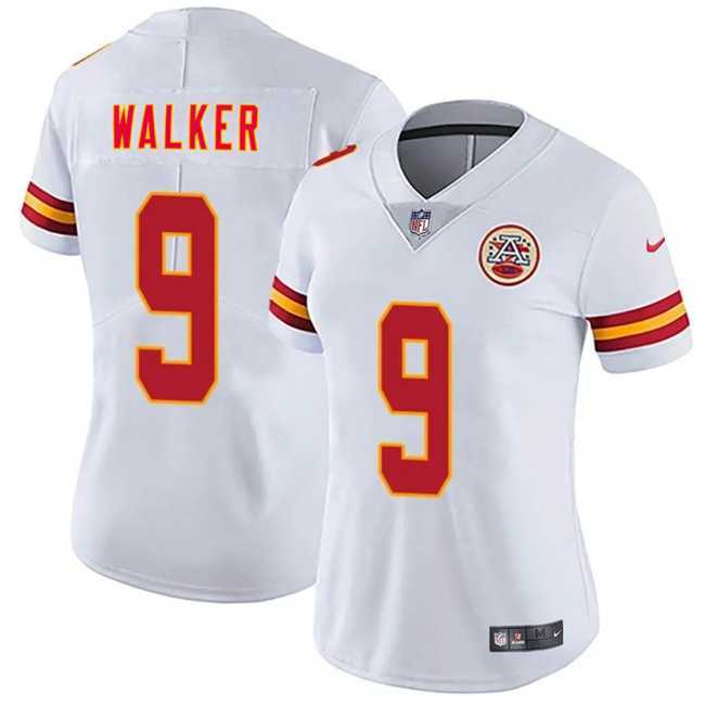 Womens Kansas City Chiefs #9 Kenneth Walker III White 2026 Vapor Untouchable Limited Stitched Jersey Dzhi->->