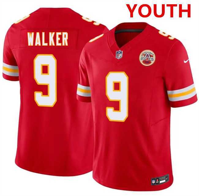 Youth Kansas city chiefs #9 kenneth walker iii red 2026 f.u.s.e. vapor untouchable limited stitched jersey Dzhi->->
