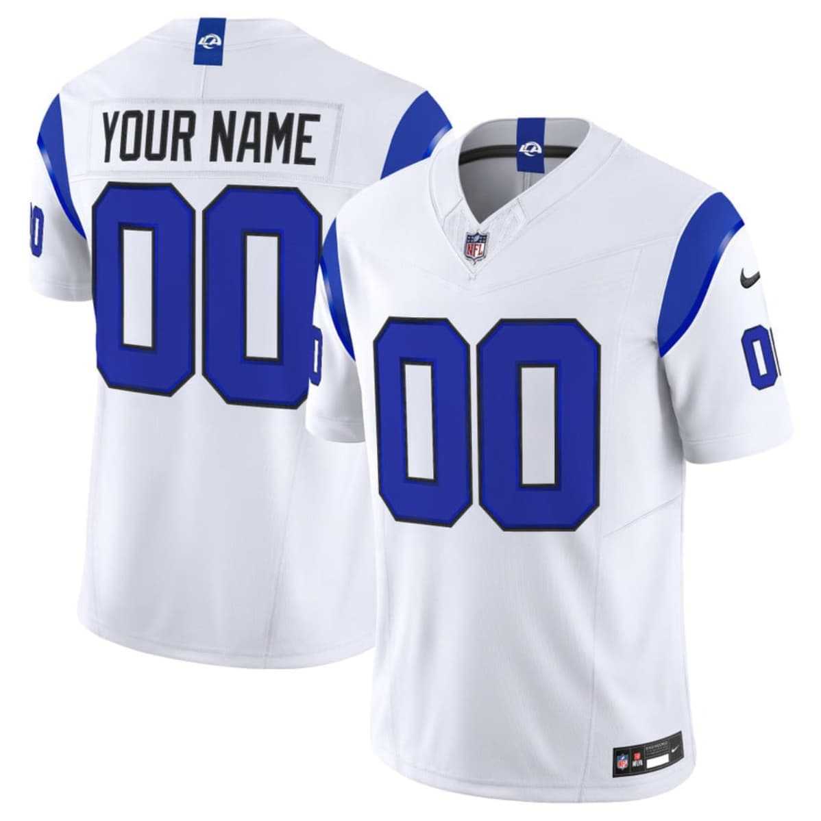 Mens Los Angeles Rams Active Player Custom White 2026 F.U.S.E. Vapor Limited Stitched Jersey