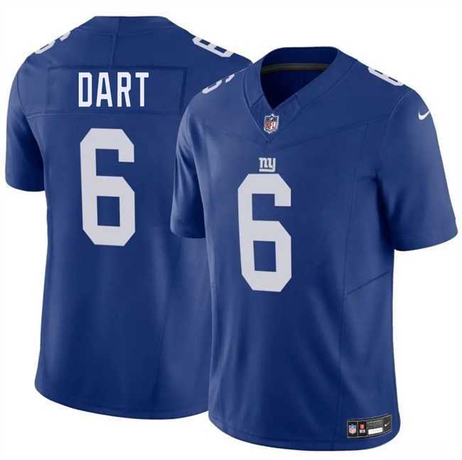 Youth New York Giants #6 Jaxson Dart Blue 2025 Draft F.U.S.E. Vapor Untouchable Limited Stitched Jersey Dzhi->->