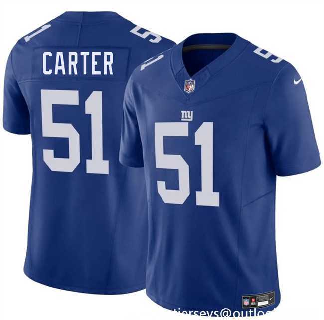 Youth New York Giants #51 Abdul Carter Blue 2025 Draft F.U.S.E. Vapor Untouchable Limited Stitched Jersey Dzhi->->
