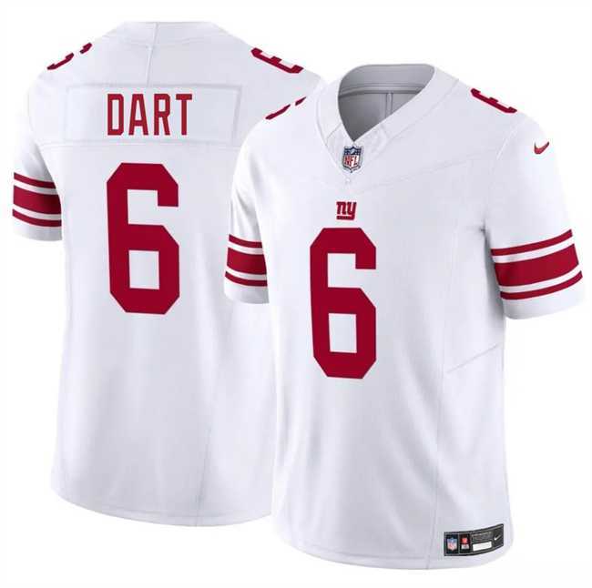 Youth New York Giants #6 Jaxson Dart White 2025 Draft F.U.S.E. Vapor Untouchable Limited Stitched Jersey Dzhi->->