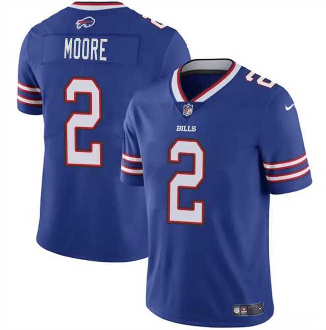 Men & Women & Youth Buffalo Bills #2 D.J. Moore Blue 2026 Vapor Untouchable Limited Stitched Jersey->->