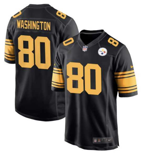 Men & Women & Youth Pittsburgh Steelers #80 Darnell Washington Black Color Rush Vapor Untouchable Limited Stitched Jersey->->
