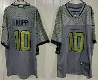 Mens Seattle Seahawks #10 Cooper Kupp Limited Gray Rivalries Vapor Jersey->->