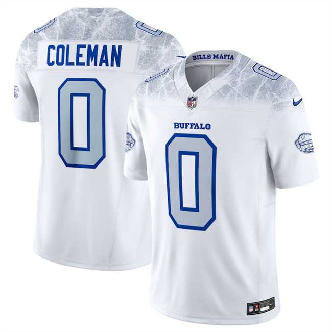 Youth Buffalo Bills #0 Keon Coleman White 2025 F.U.S.E. Rivalries Vapor Untouchable Stitched Jersey Dzhi