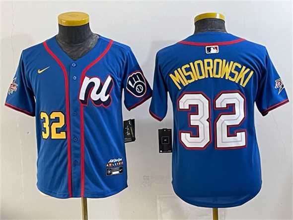 Womens National League #32 Jacob Misiorowski Blue 2025 All-Star Edition Limited Stitched Jersey(Run Small)