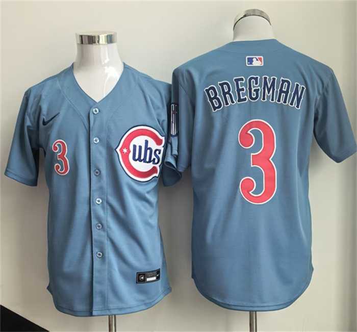 Mens Chicago Cubs #3 Alex Bregman Blue 2026 Limited Stitched Jersey