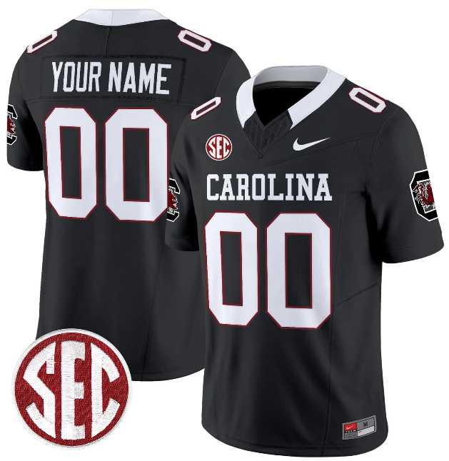Mens South Carolina Fighting Gamecocks Custom Black F.U.S.E. Stitched Jersey
