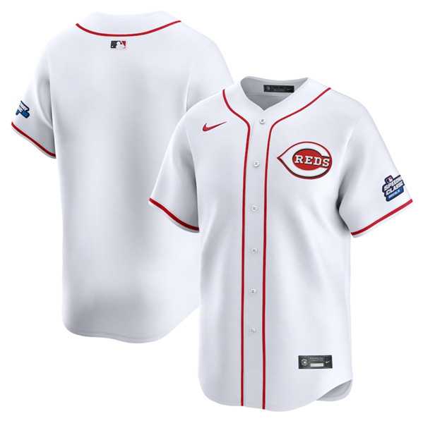 Mens Cincinnati Reds Blank White 2025 Speedway Classic Home Limited Stitched Jersey Dzhi