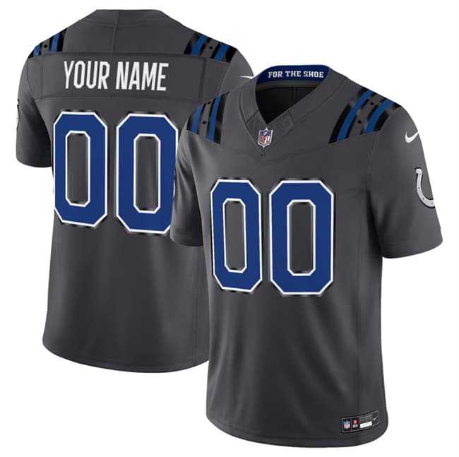 Mens Indianapolis Colts Active Player Custom Dark Gray 2026 F.U.S.E. Rivalries Collection Limited Football Stitched Jersey