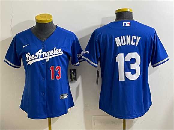 Youth Los Angeles Dodgers #13 Max Muncy Royal Alternate Stadium Stitched Jersey
