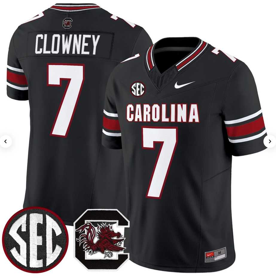 Mens South Carolina Fighting Gamecocks #7 Jadeveon Clowney Black 2026 F.U.S.E. Stitched Nike Jersey Dzhi
