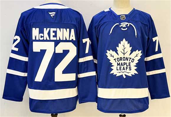 Mens Toronto Maple Leafs #72 Gavin McKenna Blue 2024-25 Stitched Hockey Jersey->->NHL Jersey