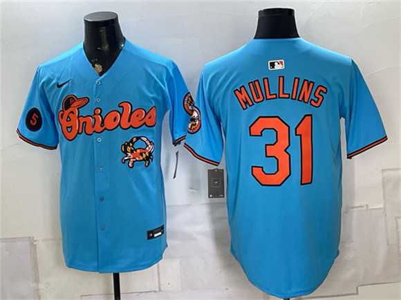 Mens Baltimore Orioles #31 Cedric Mullins Blue With Patch Vapor Premier Limited Stitched Jersey Dzhi