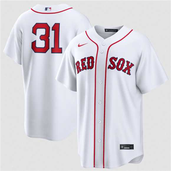 Mens Boston Red Sox #31 Adley Rutschman White No Name Cool Base Stitched Jersey Dzhi->boston red sox->MLB Jersey