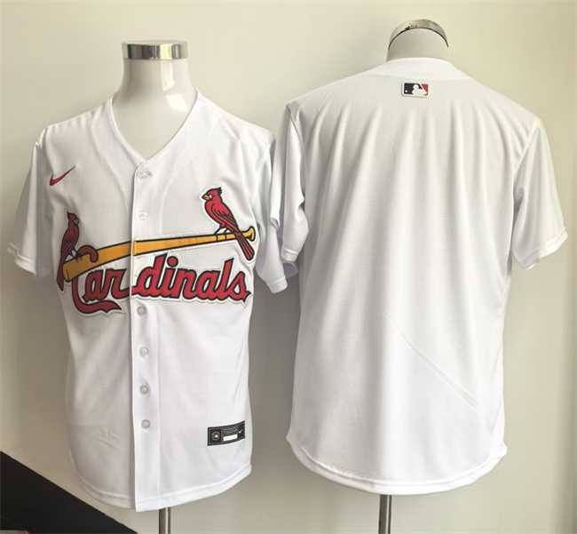 Mens St. Louis Cardinals Blank White Home Limited Stitched Jersey->st.louis cardinals->MLB Jersey