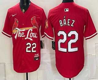Mens St Louis Cardinals #22 Joshua Baez Red Limited Jersey->st.louis cardinals->MLB Jersey