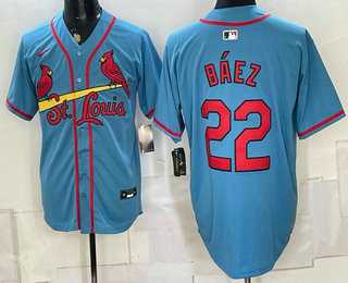Mens St Louis Cardinals #22 Joshua Baez Blue Alternate Limited Stitched Jersey->st.louis cardinals->MLB Jersey